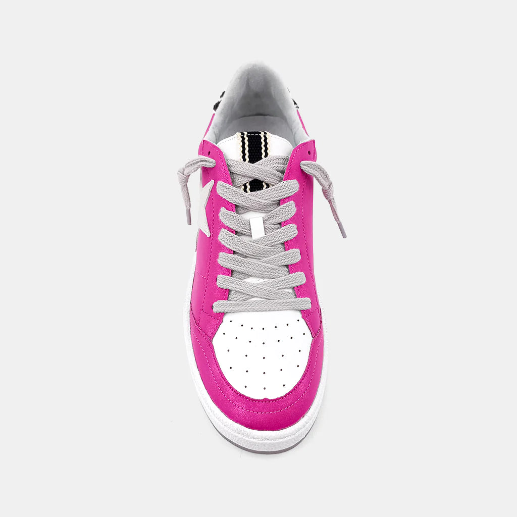 Paz Hot Pink Zebra Sneakers